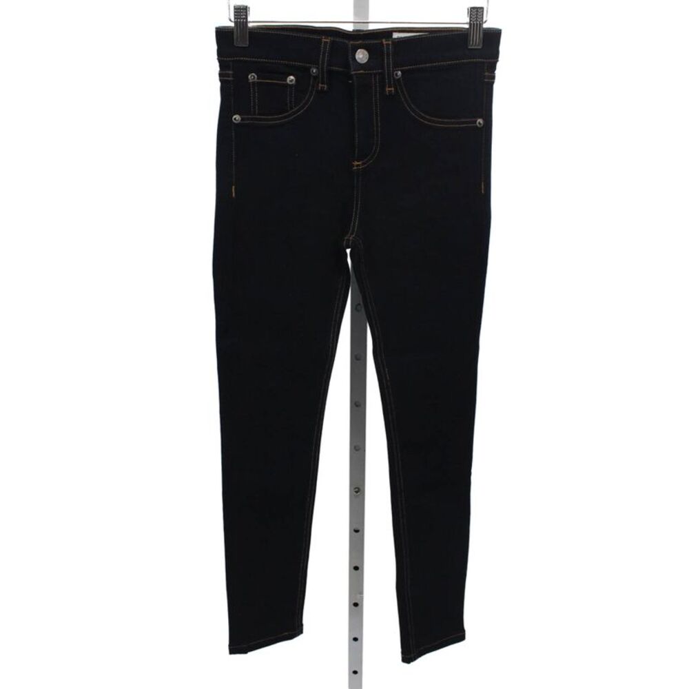 Rag & Bone Jean Womens Skinny Jeans Blue Cotton Mid Rise Inseam 26 Size 24